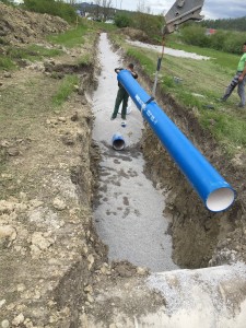 Vgradnja in montaža vodovodnih cevi na trasi VH Sovič - RO Zalog