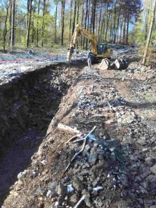 Izkop za izgradnjo vodovoda se izvaja v zemljini V. kategorije